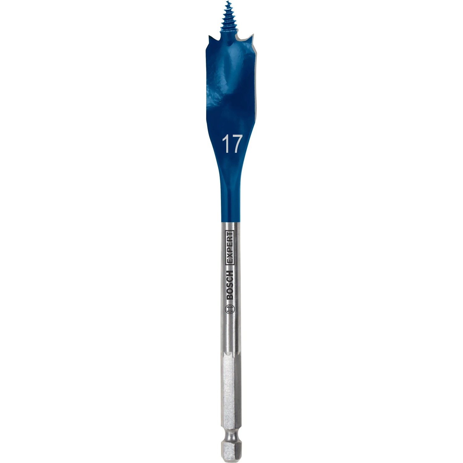2 Stück Flachbohrer 17 Mm Aus Hartstahl – Für Holz Mit 6,35 Mm Schaft, Ideal Für Balken & Möbelbau