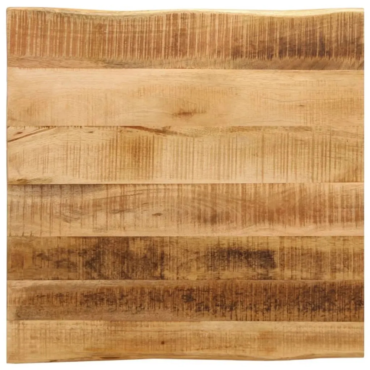 vidaXL Tischplatte mit Baumkante 60x60x2,5 cm Raues Massives Mangoholz 370666