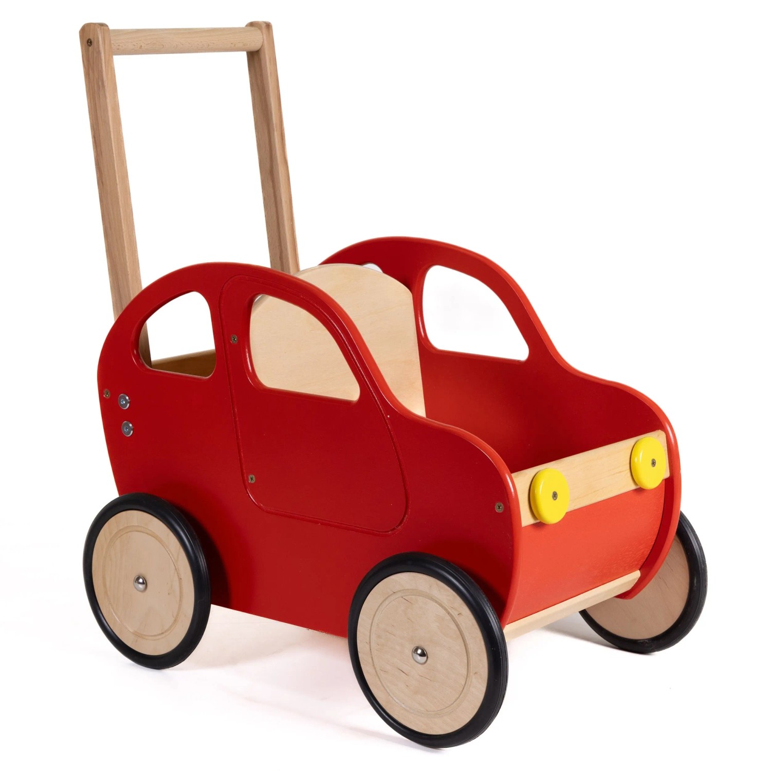 HolzFee Lauflernwagen Lawa Auto Rot Schieben Lauflernhilfe Holz