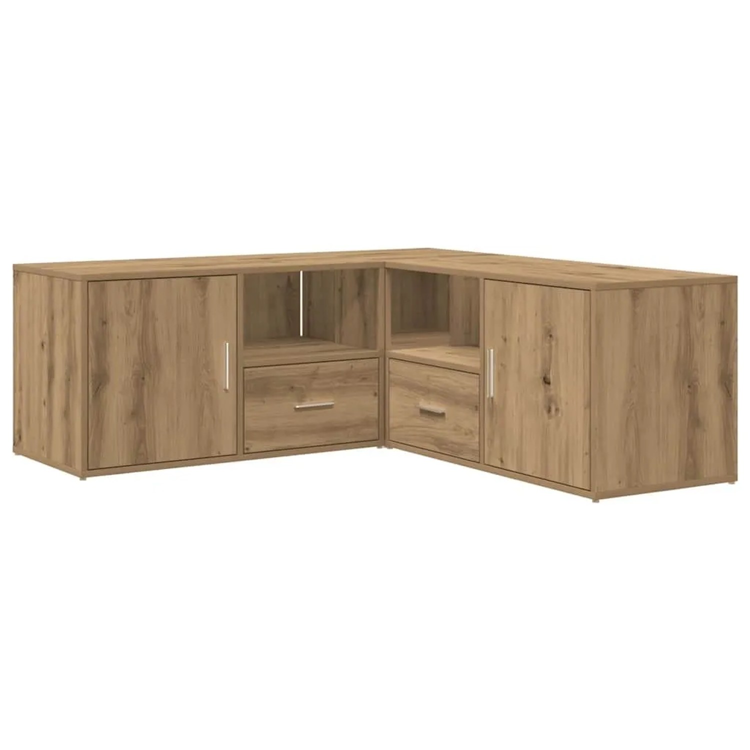 vidaXL Eckregal Artisan-Eiche 200x40x45 cm Holzwerkstoff 3307836_5
