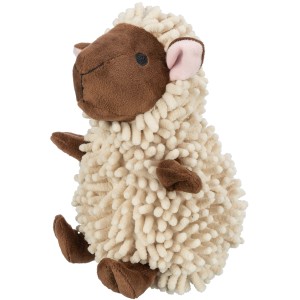 Jollypaw Hundespielzeug: Plüsch-Schaf, 22 cm, mit Stimme. Ideal für Hunde jeden Alters.
