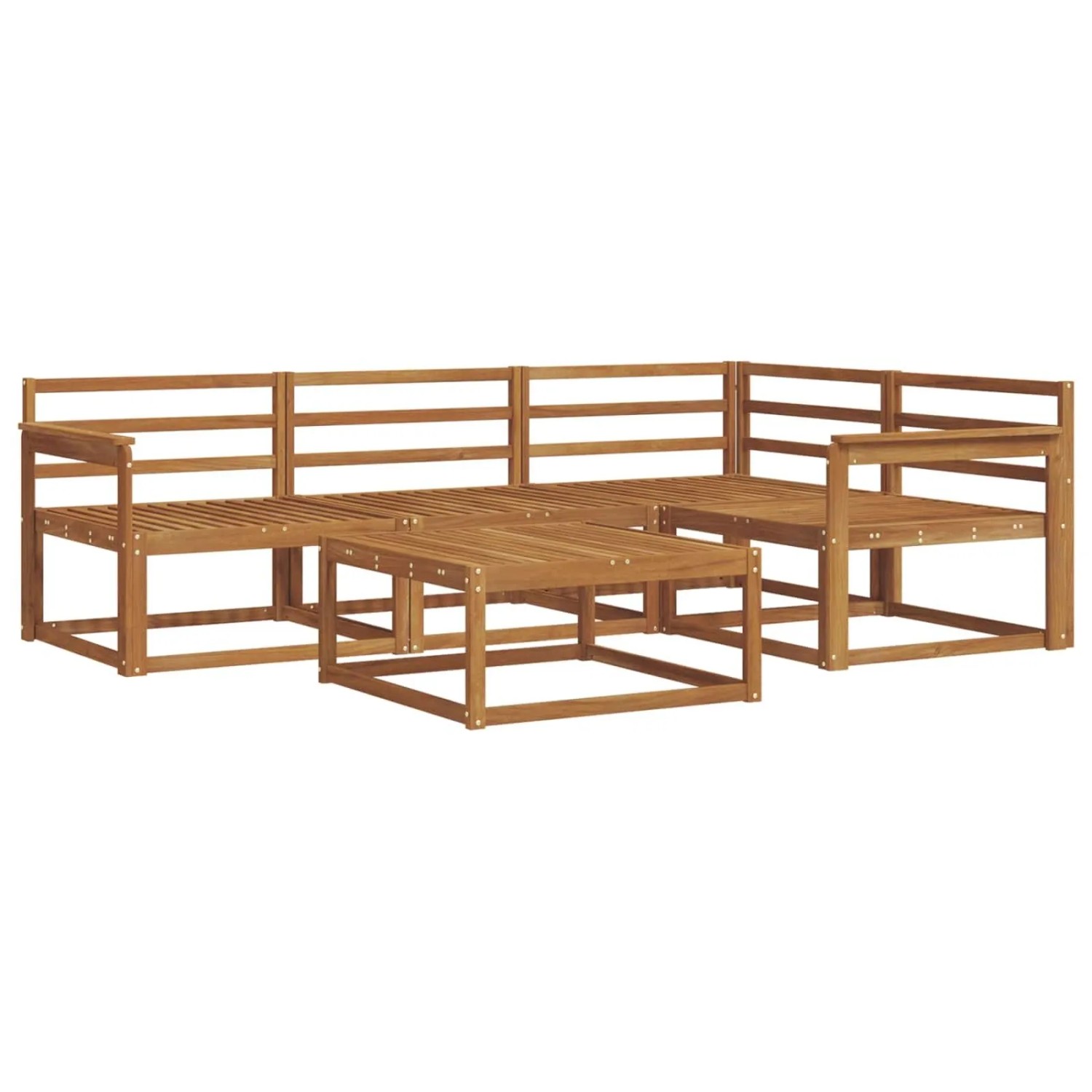 vidaXL Outdoor-Sofagarnitur 5-Tlg Natur Massivholz Akazie 3367532