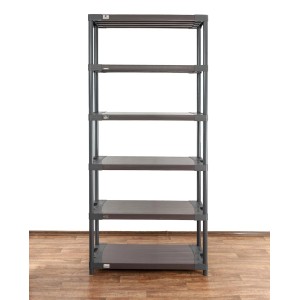 Graues PROREGAL Kunststoffregal Big Grey Bear Extra-Tall mit 6 Böden.