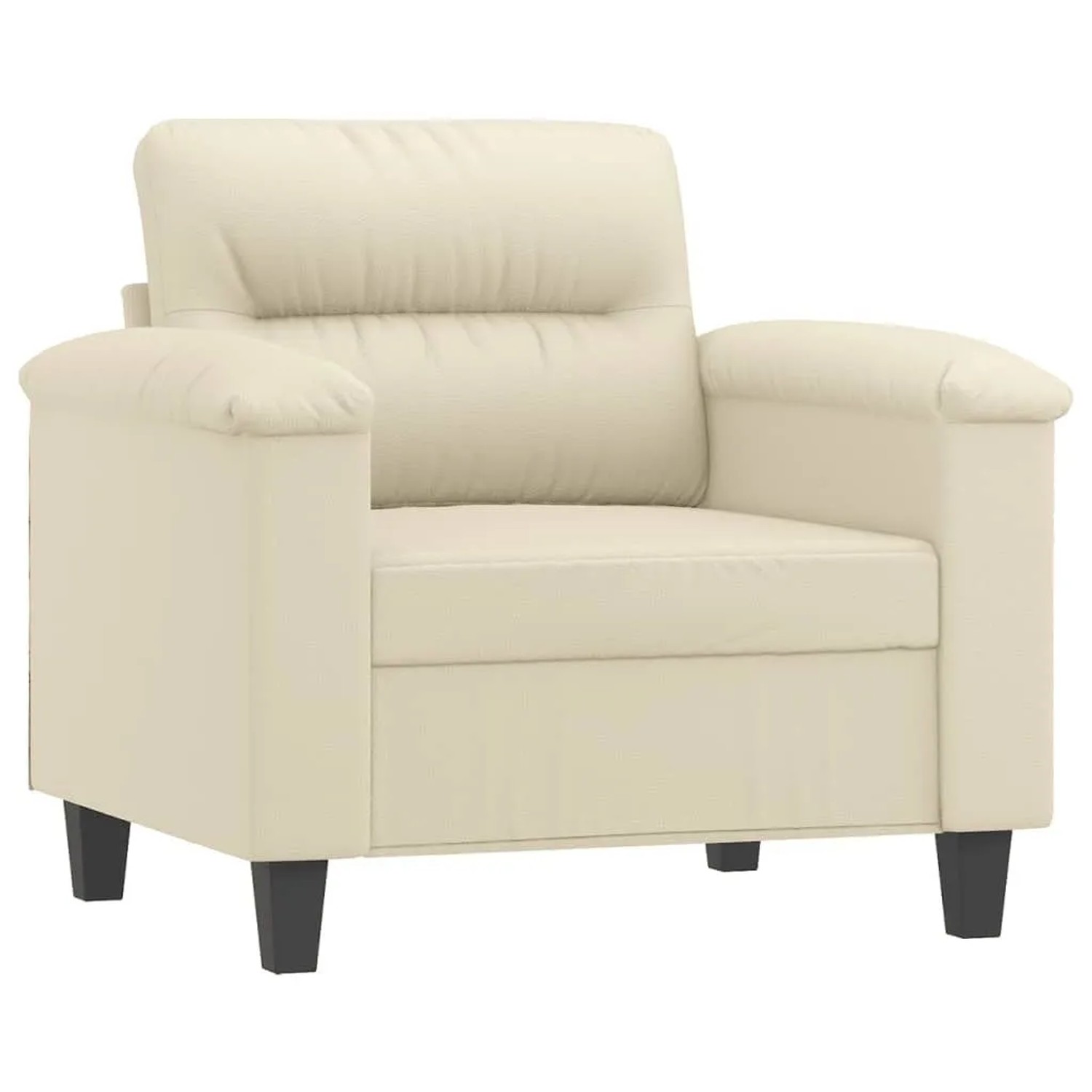 vidaXL Sessel Creme 60 cm Kunstleder 359574