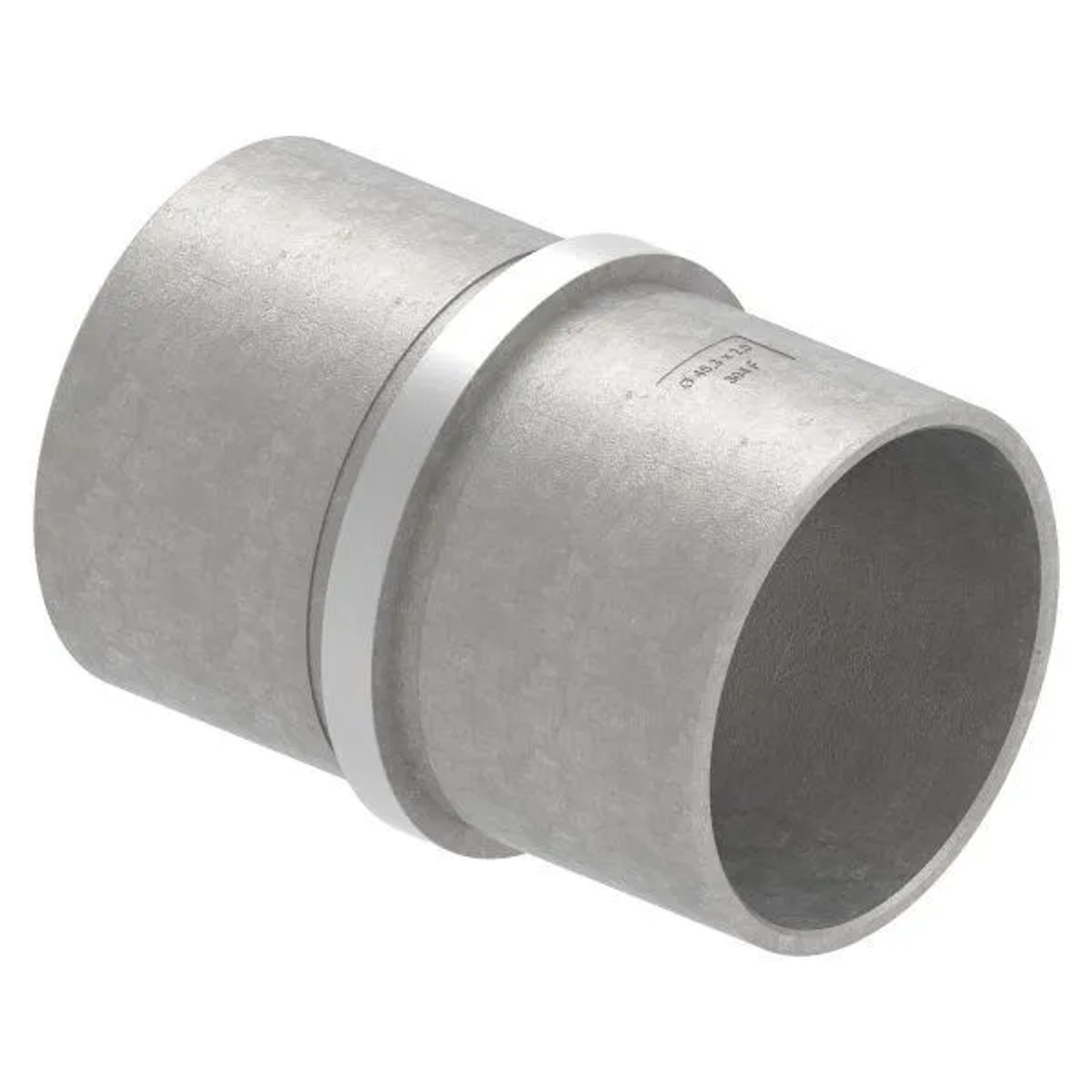 FeNau Rohrverbinder V2A Für Rohr 48,3 X 2,0 mm L 65 mm Mit Mittelsteg