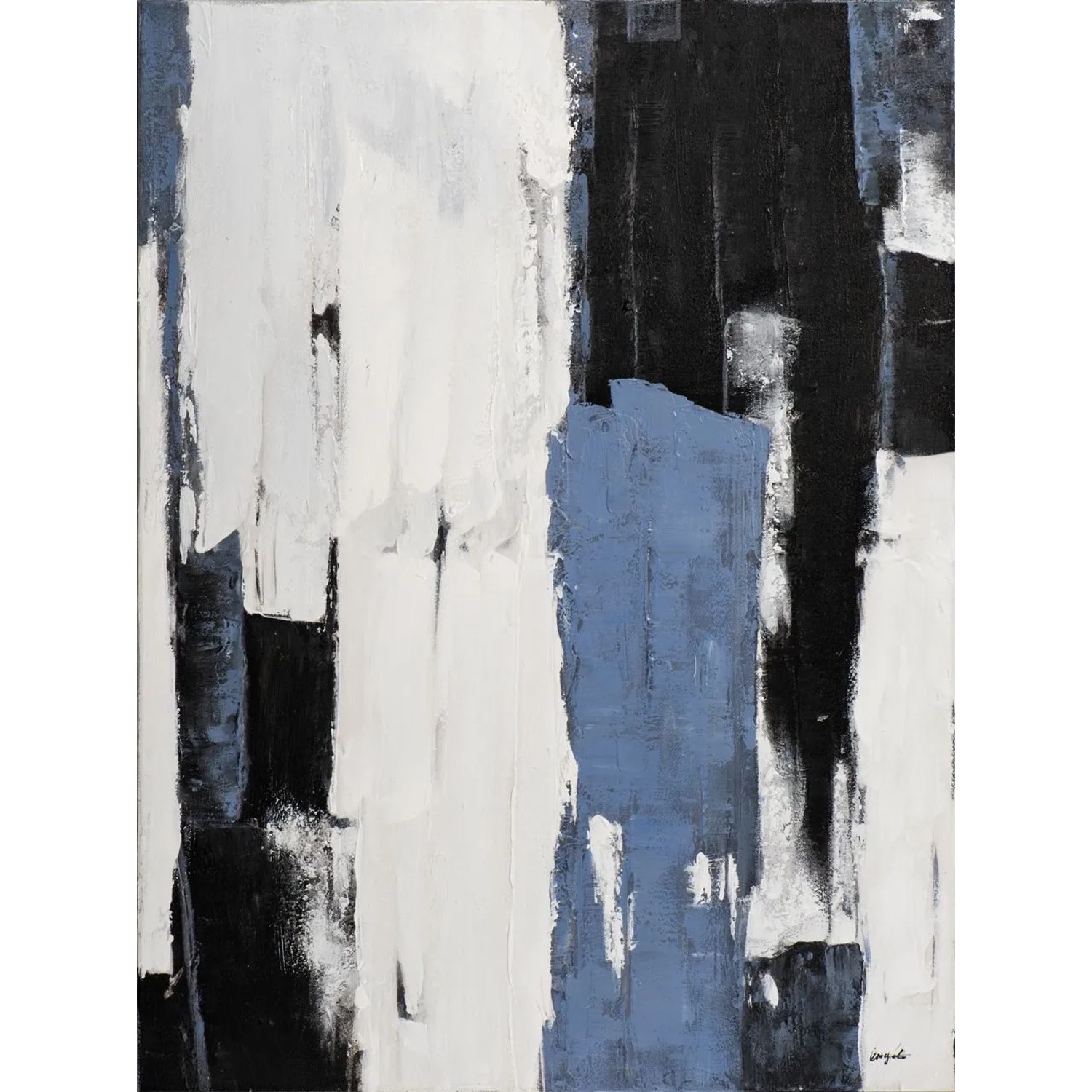 Art Universe Leinwandbild Grey Harmony 90 x 120 cm
