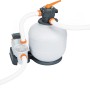 Bestway Flowclear Sandfilteranlage mit Schläuchen und Zeitschaltuhr.