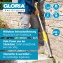 Gloria Thermoflamm Bio Electro Unkrautbrenner im Einsatz: Unkrautbeseitigung einfach per Hitzestrahl.
