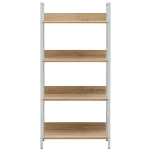 vidaXL Bücherregal 4 Regalböden Eiche 60x27,6x124,5 cm Holzwerkstoff 288225