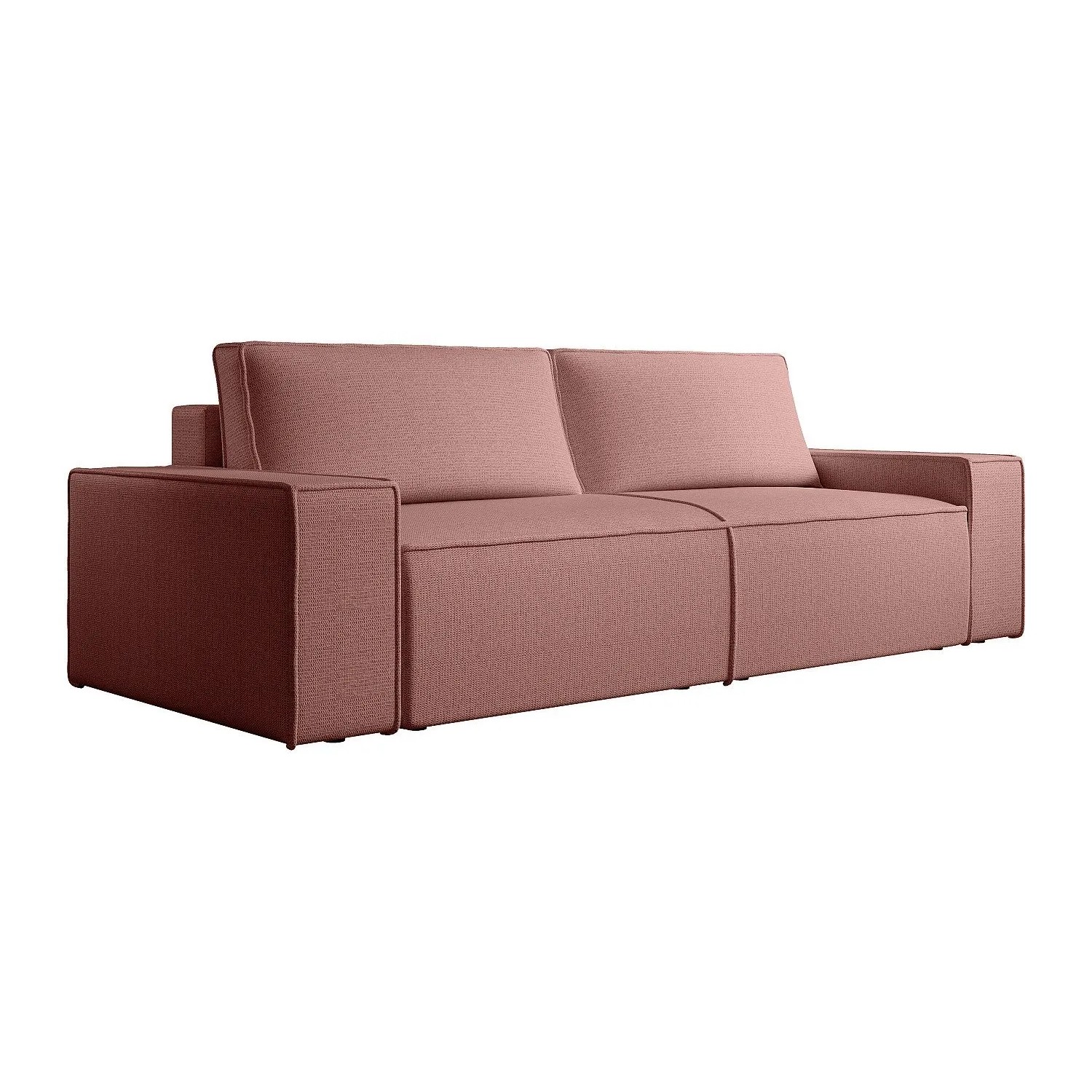 Vente-unique Schlafsofa Amelia Terracotta 257 cm Vente-unique Schlafsofa Amelia Rosa 257 cm