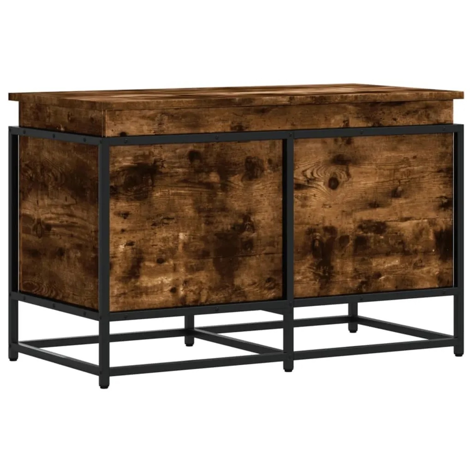 vidaXL Aufbewahrungsbox mit Deckel Räuchereiche 80x40x51,5 cm 848801