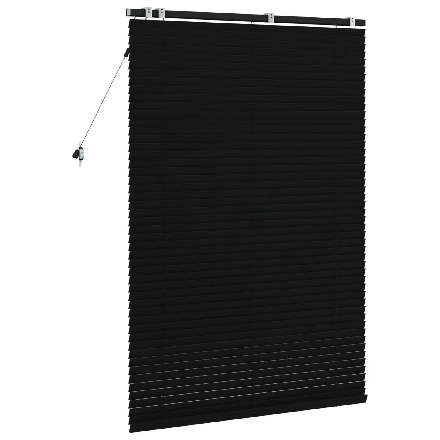 vidaXL Venezianische Jalousie Schwarz 105 x 160 cm 35 mm 42015492