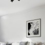 Trio Strahler Marley, 2-flammig, schwarz matt mit Holzsockel. Deckenspot für Wohn- und Schlafzimmer.