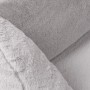 Detailaufnahme: Graues Knuffelwuff Hundebett Schnuffelupagus aus Kunstfell.