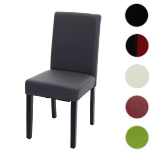 MCW Esszimmerstuhl Littau, grau mit dunklen Beinen. Moderner Polsterstuhl für Esszimmer und Küche.