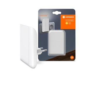 Ledvance LED-Steckdosenlicht Osram Lunetta Glow, weiß, mit Tag-Nachtsensor für Kinderzimmer & Flur.