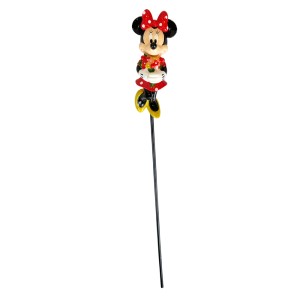 Minnie Maus Gartenstecker als Dekoration für Blumenbeete und Garten.
