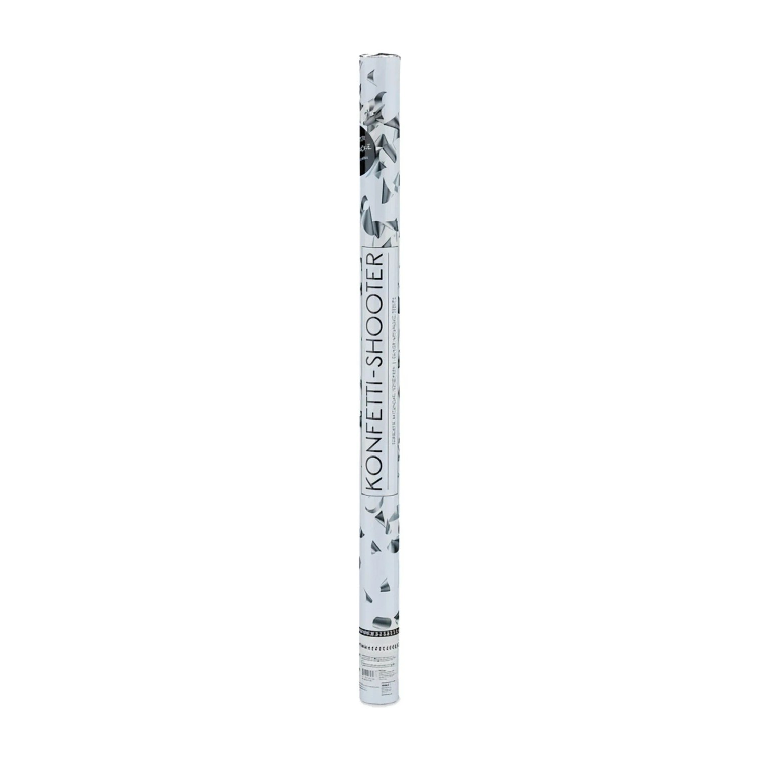 Relaxdays Party Popper Silber mit Sicherheitsnetz 80 cm x 5 cm x 5 cm 300 g
