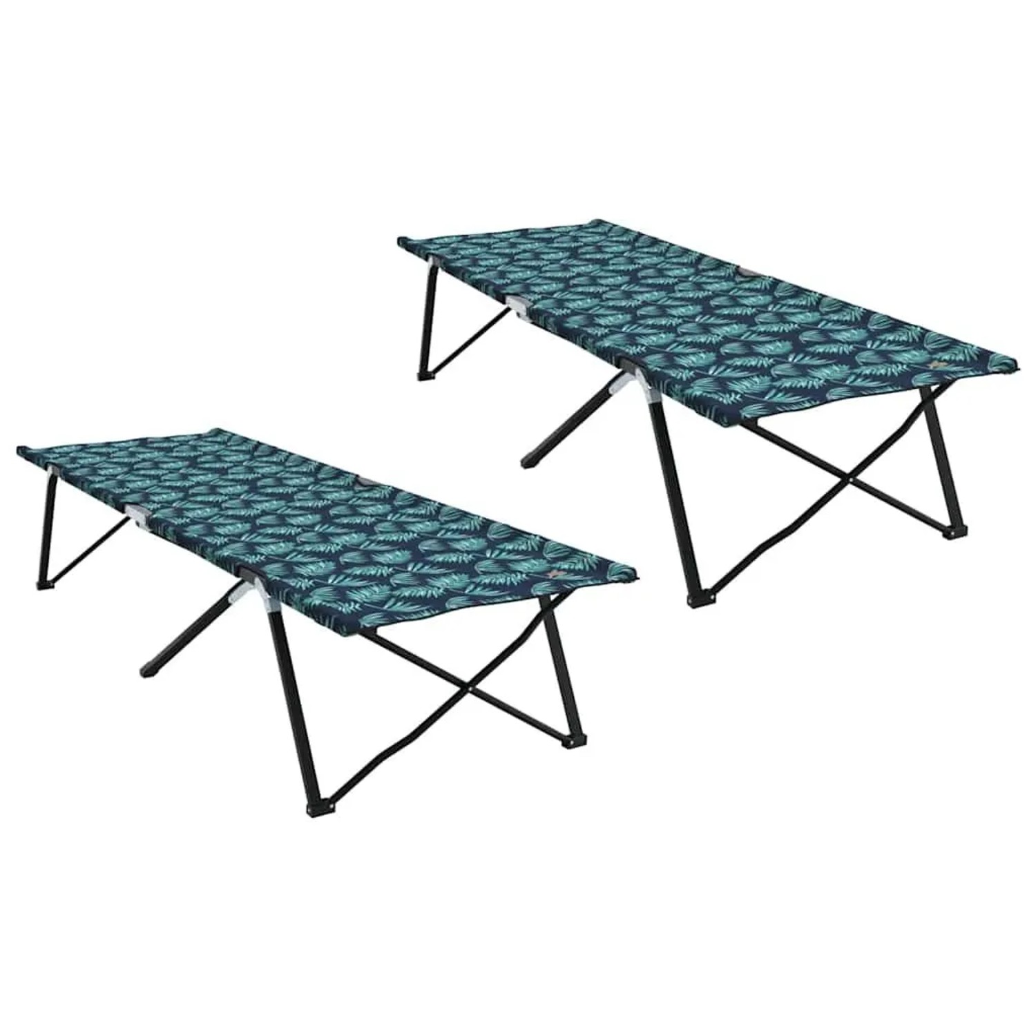 vidaXL Klapp Schlafbett fürs Camping Blatt 2 Stk Wald 206 x 76 x 74 cm 42003173