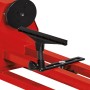 Detailansicht der Einhell TC-WW 1000/1 Drechselbank mit Werkzeugauflage und Planscheibe.