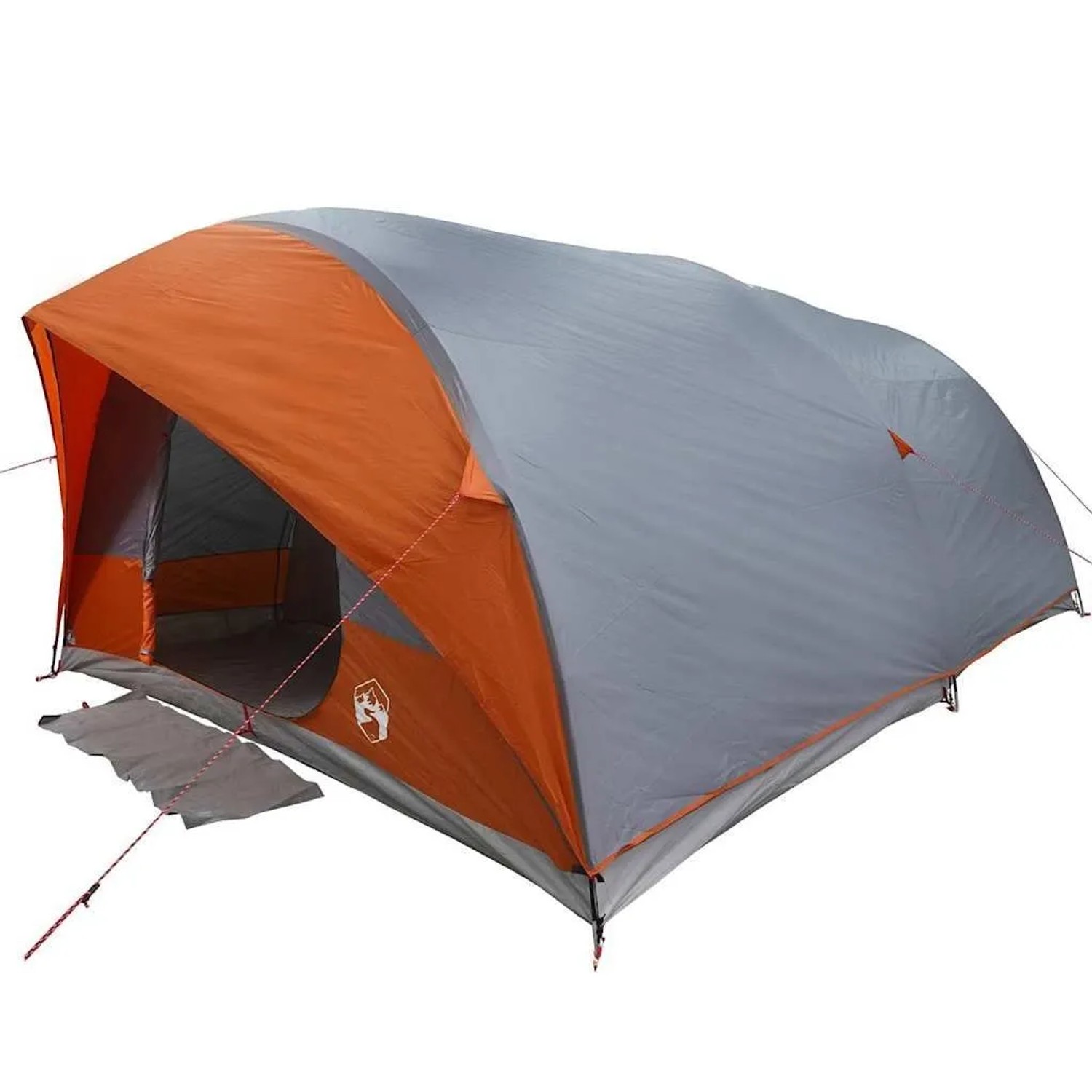 vidaXL Tunnelzelt mit Dach Grau und Orange 500 x 348 x 200 cm Taft 42001171