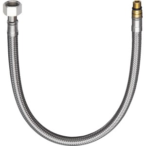 Hansgrohe Anschlussschlauch M10 x G 3/8, Flexschlauch aus Edelstahl.