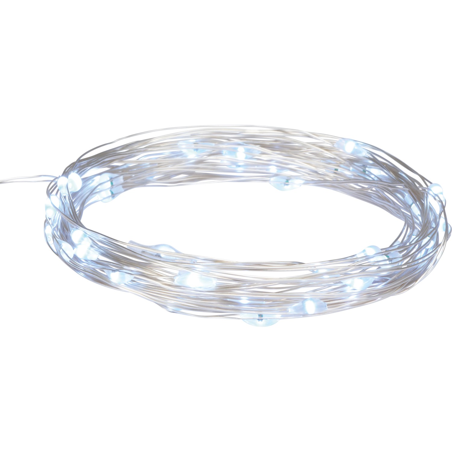 LED-Drahtlichterkette 40 LEDs Kaltweiß 4 m