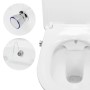 Spülrandloses Hänge-WC LuxeBath mit Bidet-Funktion, Keramik weiß, kurze Ausführung.
