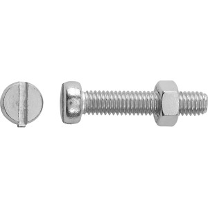 Gewindeschraube M5 x 16 mm Schlitz Edelstahl A2 8 Stück