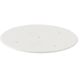 Weißer Schraubdeckel, Ø 80 mm, für Unterputzdosen.