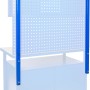 Güde Verbindungsrohr-Set, 2 blaue Rohre zur Werkbank- und Lochwand-Verbindung.
