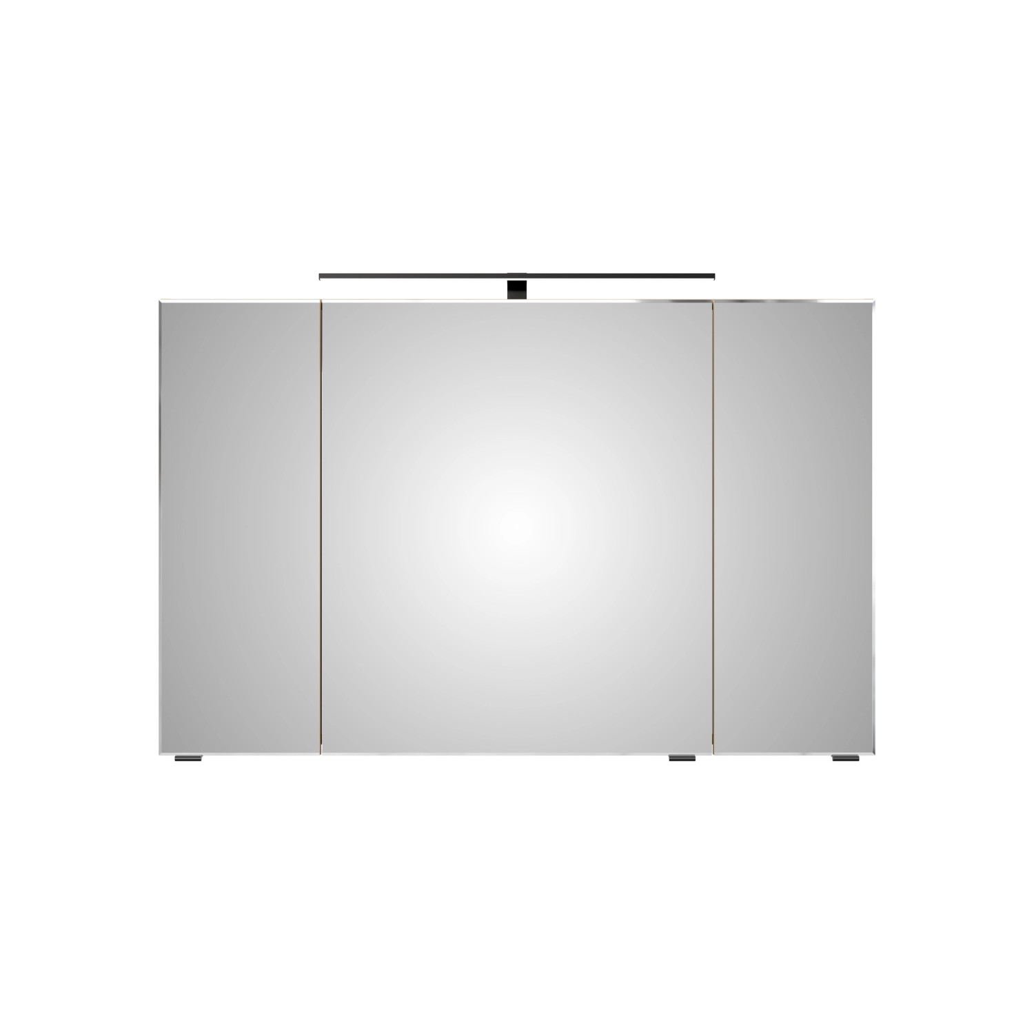 Pelipal Spiegelschrank Quantum 07, Polar Pinie quer, 110 cm mit LED-Leuchte.