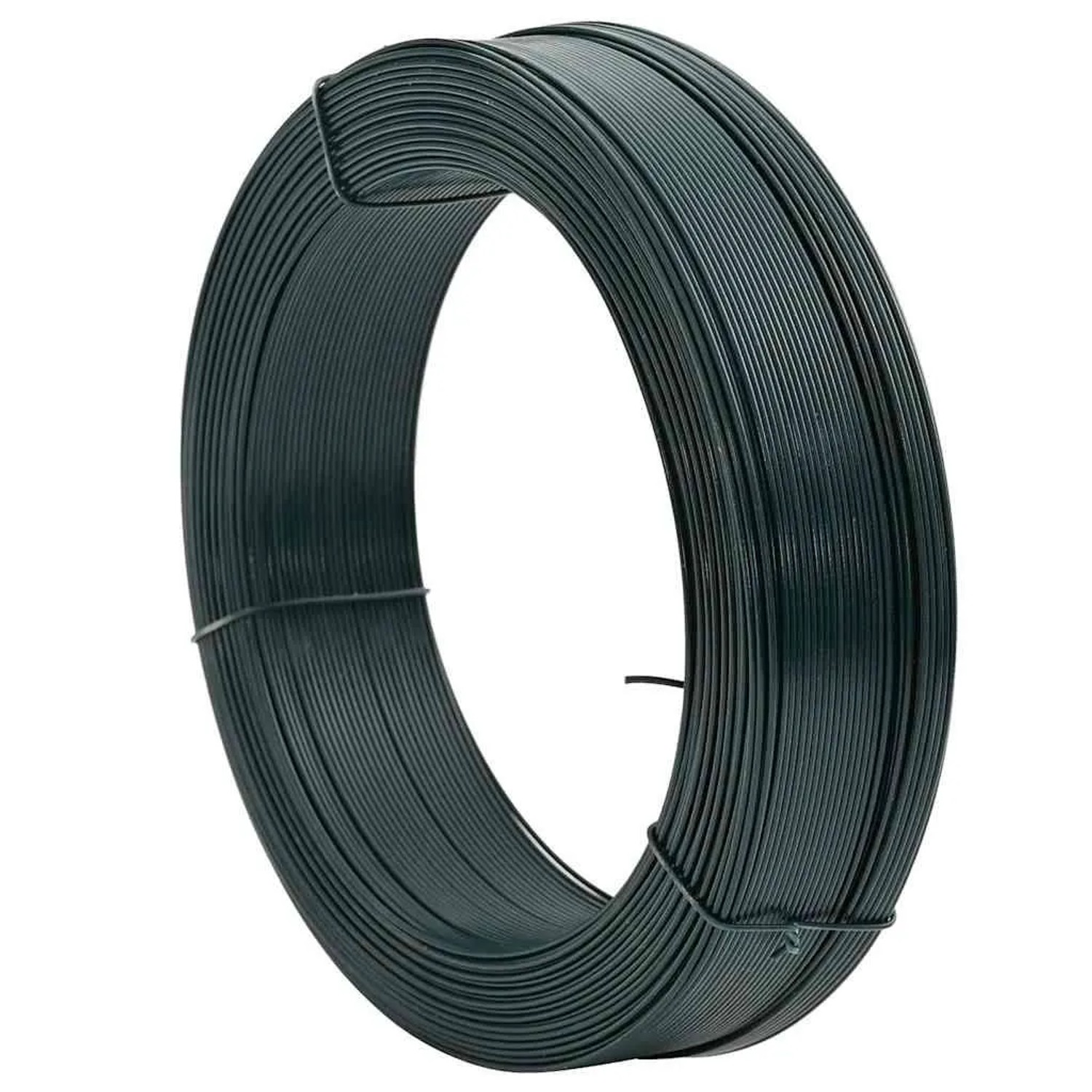 vidaXL Zaun-Bindedraht 250 m 2,3/3,8 mm Stahl Schwarzgrün 144480