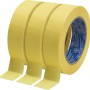 LUX-TOOLS Malerkrepp 3er-Set, beige, 30 mm breit. Drei Rollen Abdeckband für präzises Abkleben im Innenbereich.