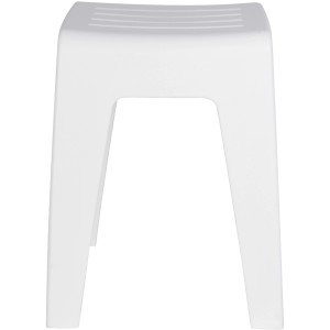 Weißer Wenko Badhocker Kumba aus Kunststoff, ideal für Bad und WC.