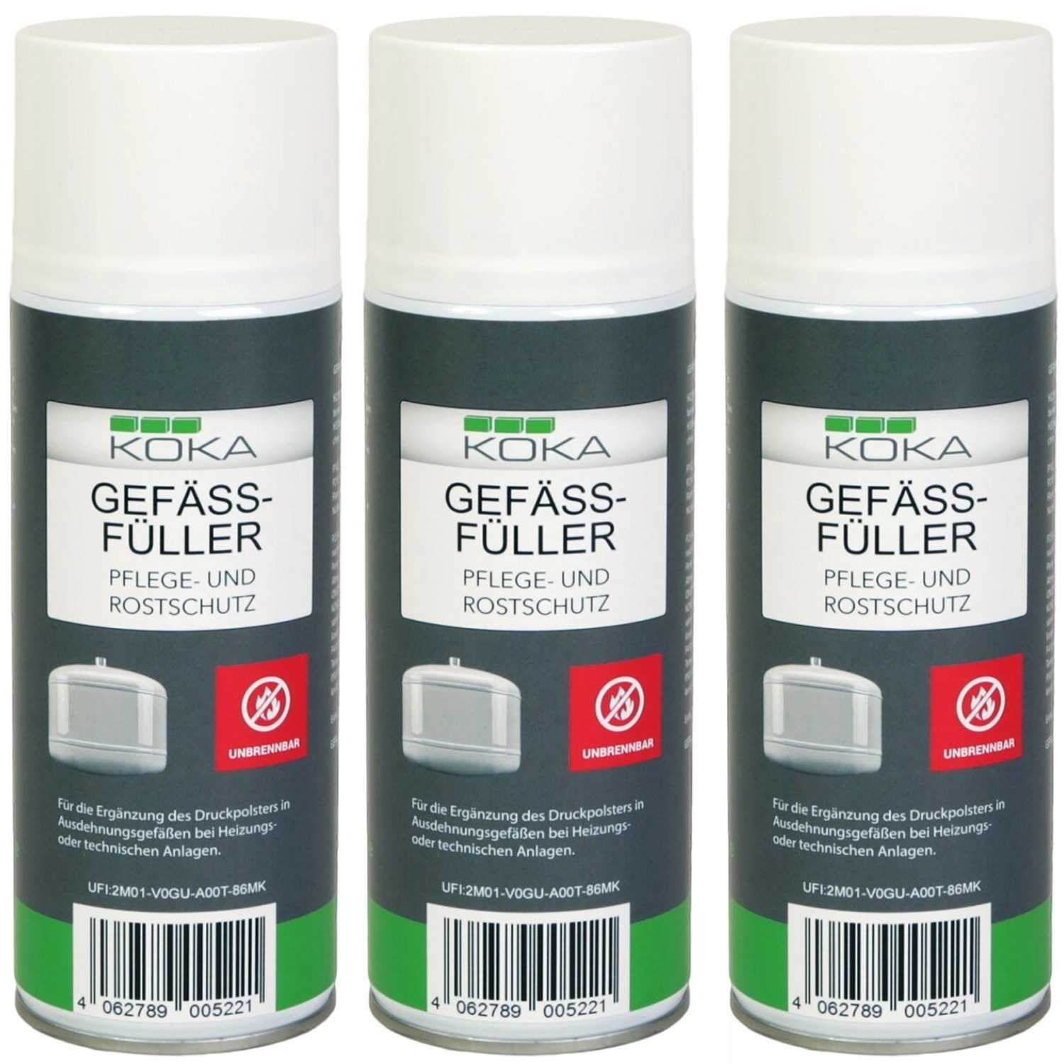 KOKA 3x Gefäßfüller Unbrennbar 400ml günstig online kaufen