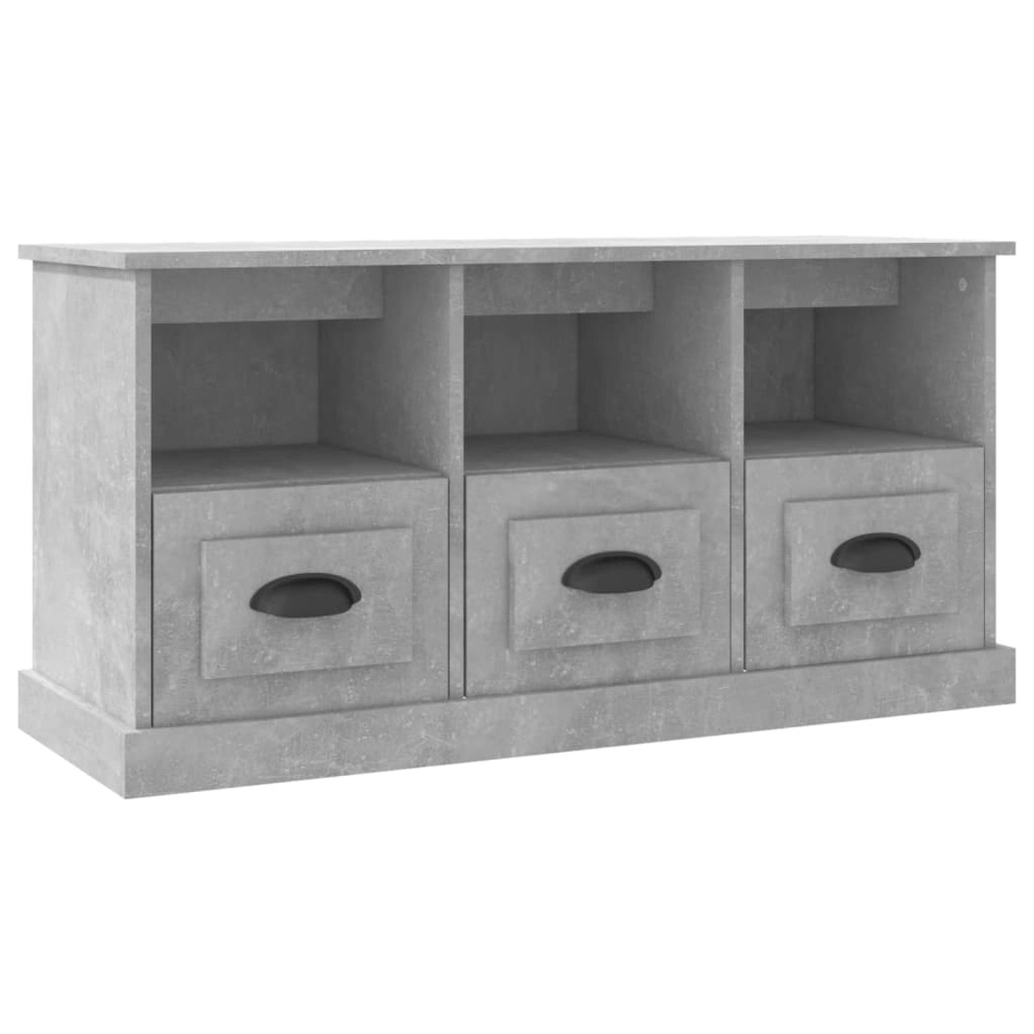 Vidaxl Tv-schrank Betongrau 100x35x50 Cm Holzwerkstoff günstig online kaufen