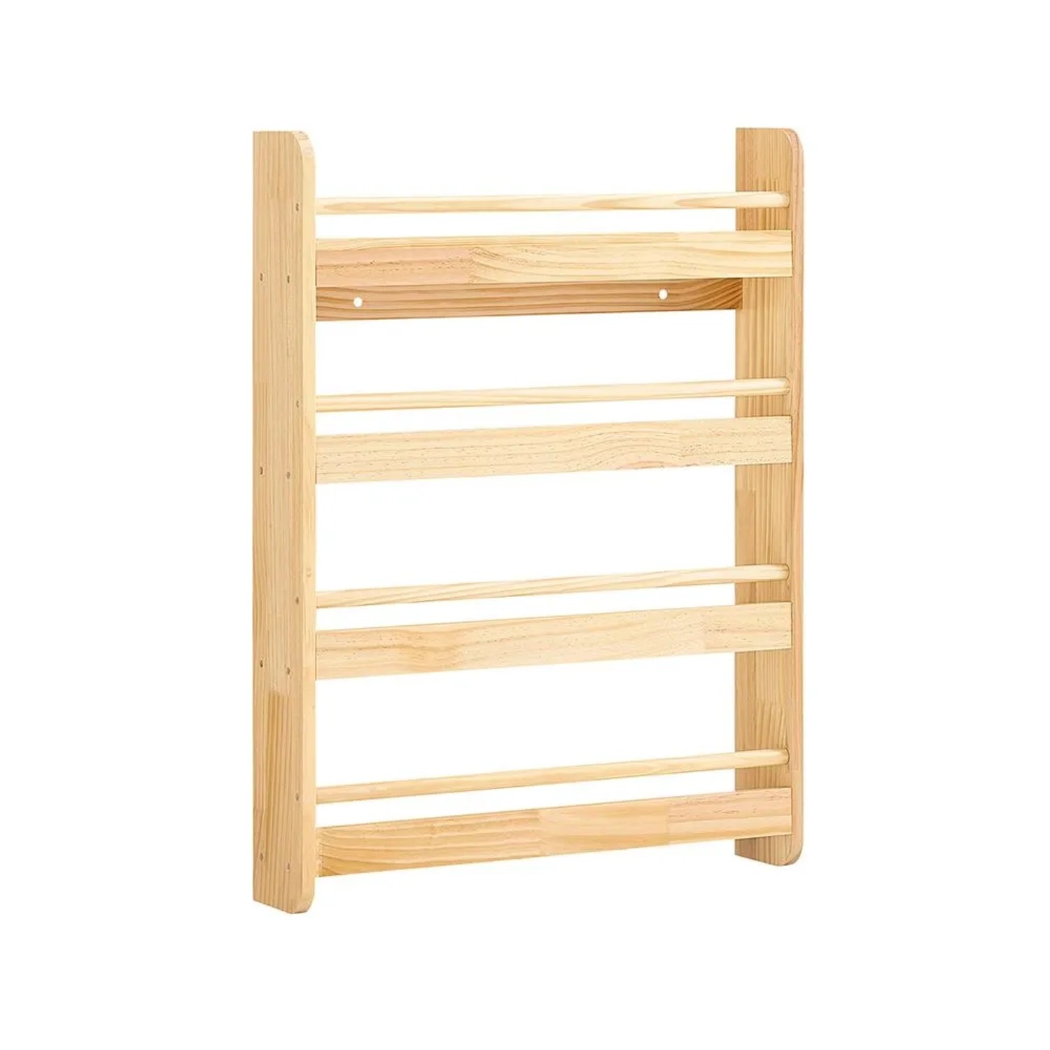 SoBuy Bücherregal Wandregal Kinderregal Hängeregal mit 3 Ablagen Natur 60x8 günstig online kaufen