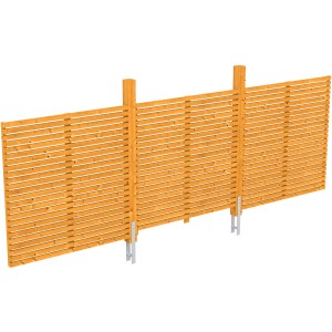 Skan Holz Rhombus Rückwand, 550x160cm, Fichte Eiche hell, Zubehör für Carports.