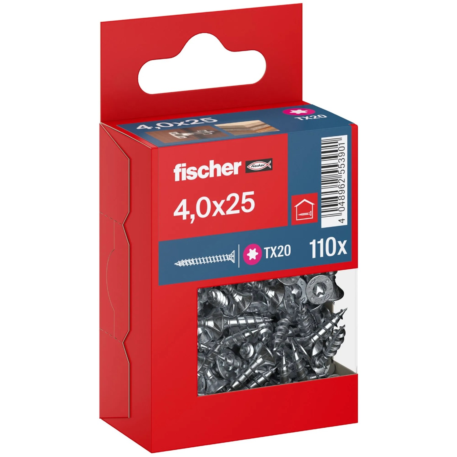 Fischer Schraube PowerFast FPF II CTF BC SK TX VG Ø 4 mm x 25 mm 110 Stück