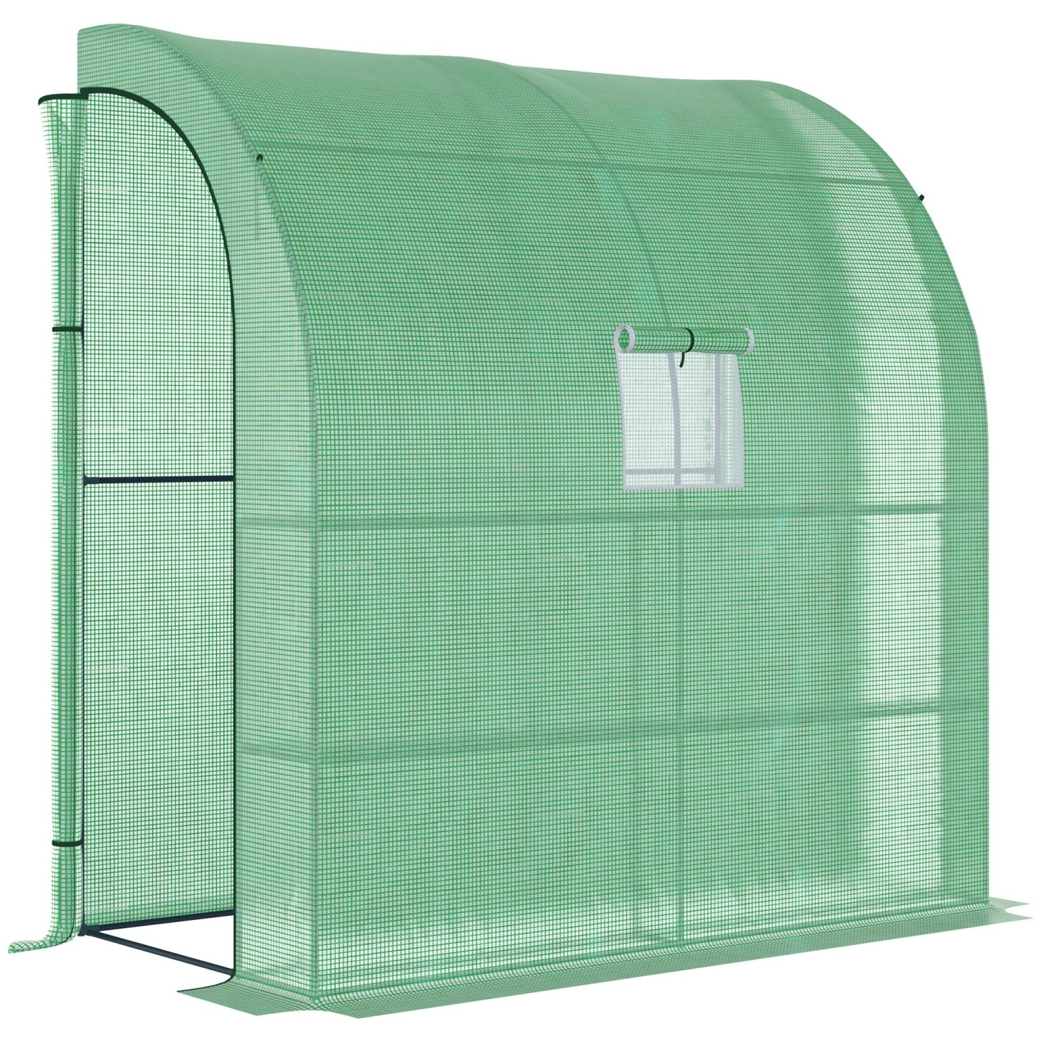 Outsunny Foliengewächshaus mit Mesh Fenster 200 x 100 x 215 cm günstig online kaufen