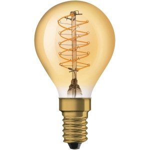 Osram LED-Leuchtmittel E14 Tropfenform, 3,4W, warmweißes Licht. Ideal für Wohnräume.