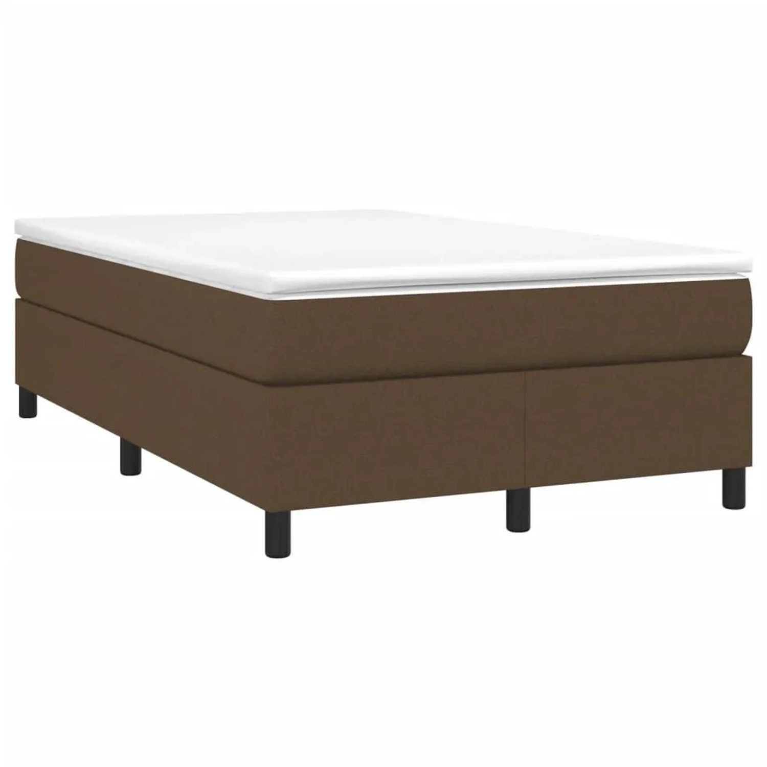 vidaXL Boxspringbett mit Matratze Dunkelbraun 120x190 cm Stoff 3269686 günstig online kaufen