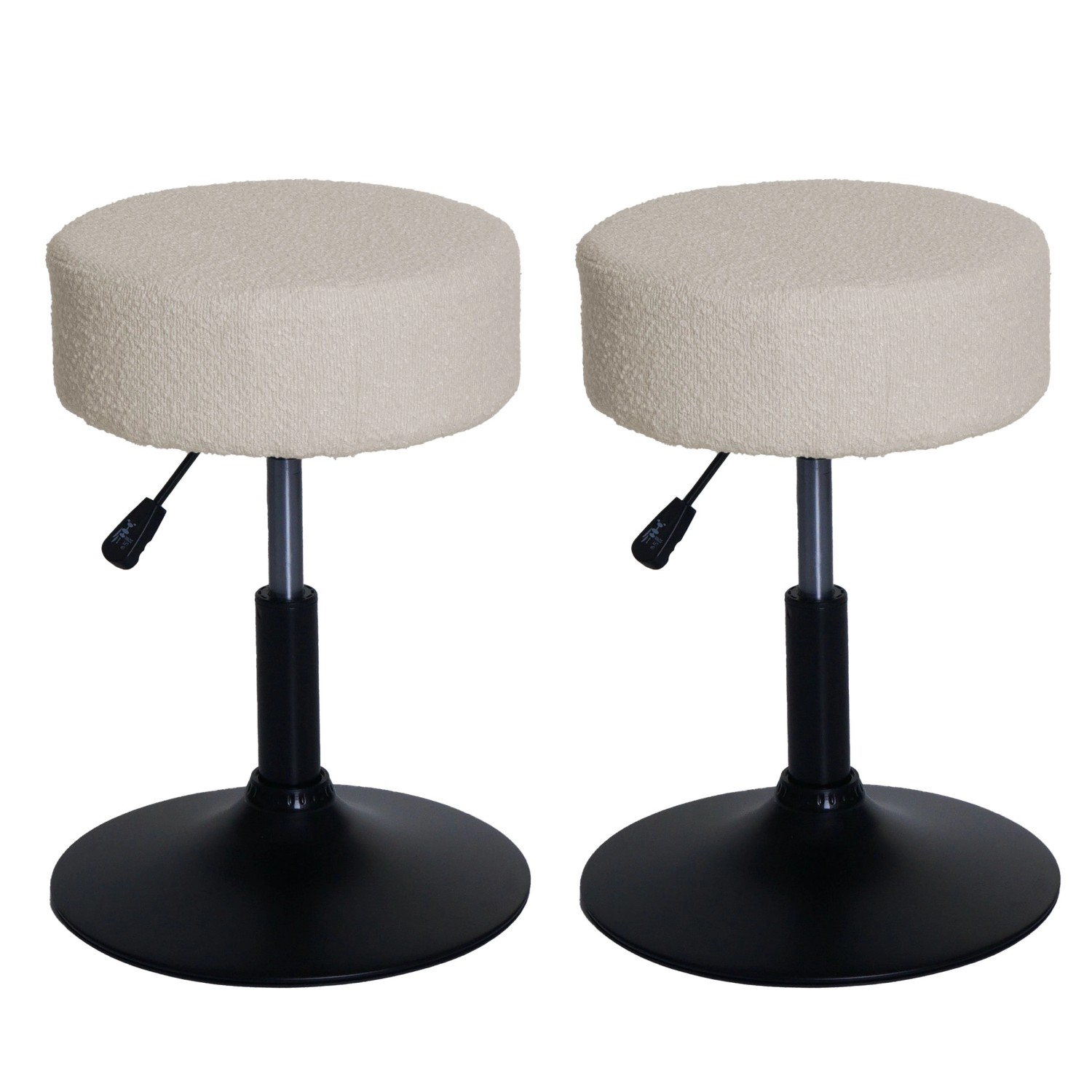 PROREGAL 2er-Set Hocker Höhenverstellbar Und Drehbar Sitzhöhe 45-57cm Durch günstig online kaufen