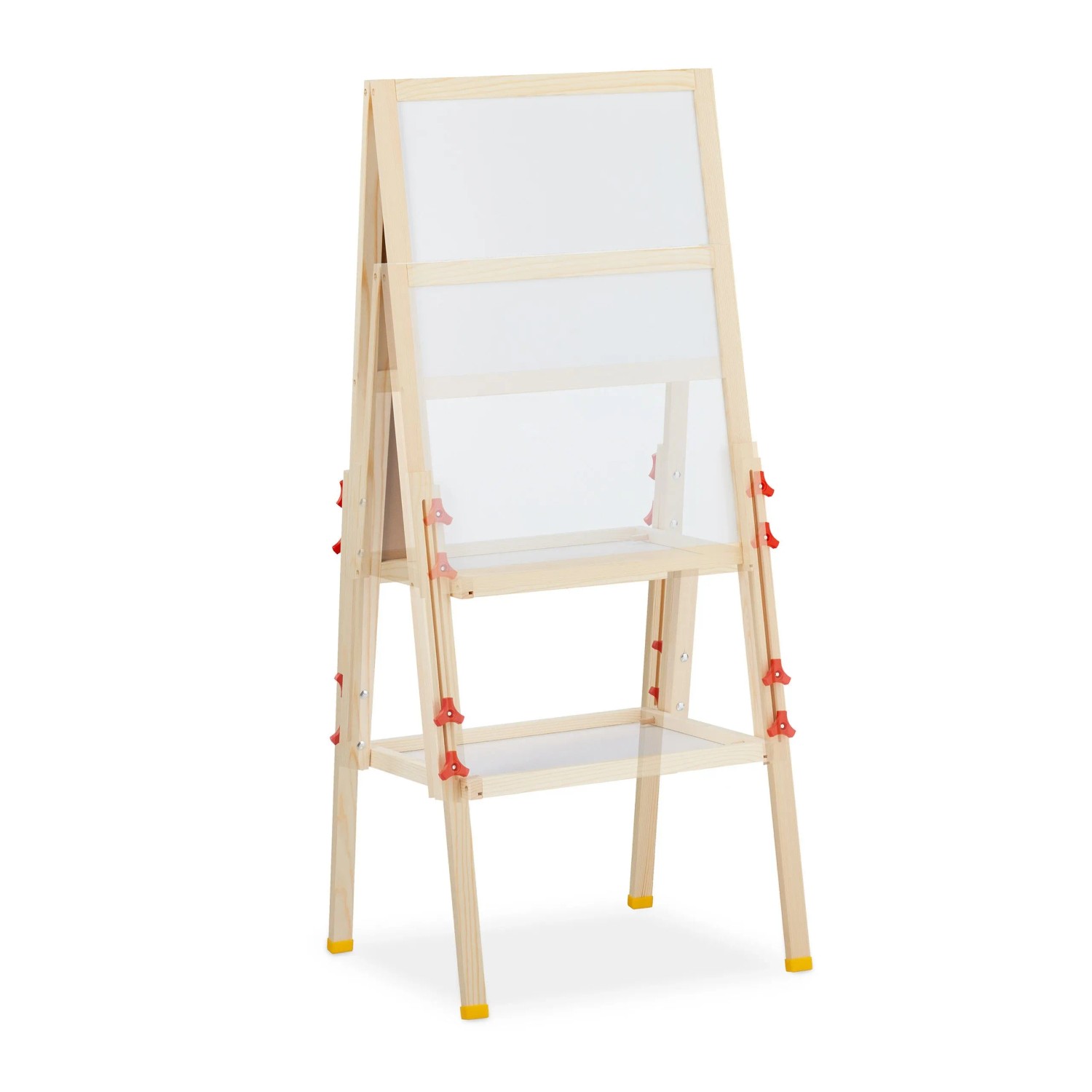 Relaxdays Standtafel Holz Natur Höhenverstellbar Magnetisch 104 cm x 45 cm x 42 cm 2,6 kg
