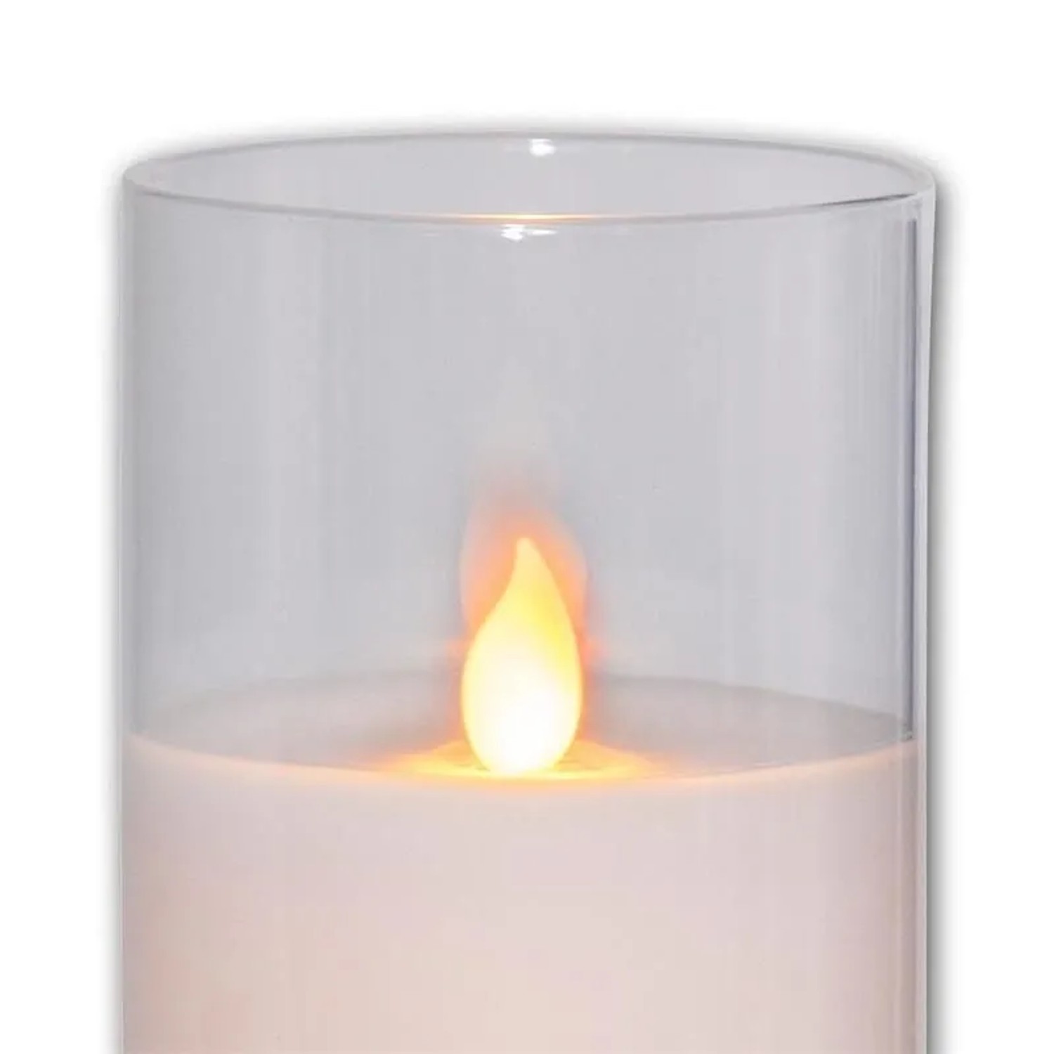 Star Trading LED Windlicht M-Twinkle 155x75cm Glas Klar