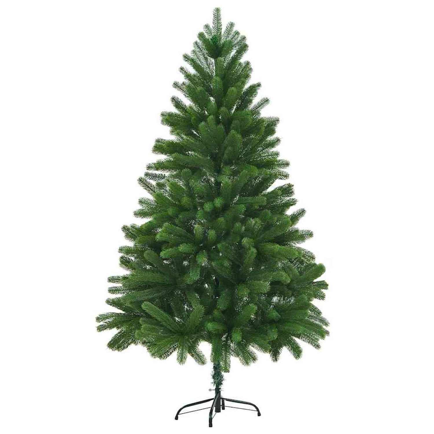 vidaXL Weihnachtsbaum mit 300 LEDs mit Ständer Grün 210 cm PE 3396345