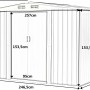 Costway Metall Gerätehaus Gartenhaus 205x257x175,5cm Grün_3