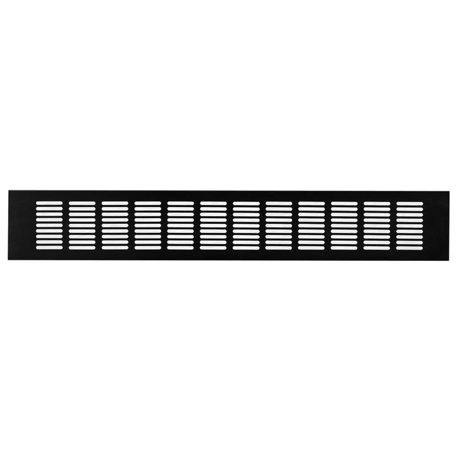 Häusler Lüftungsgitter LG-5008 BL-SG Stegblech Schwarz Eloxiert 500 x 80 mm