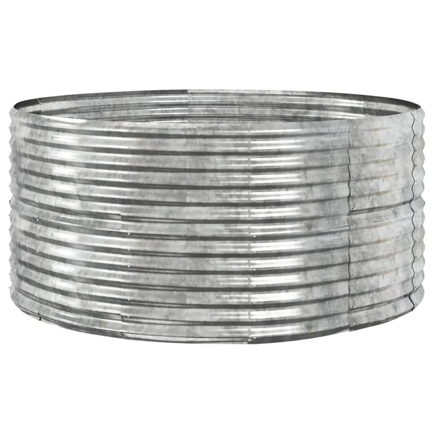 vidaXL Hochbeet Silbern 140x140x68 cm Verzinkter Stahl 319092